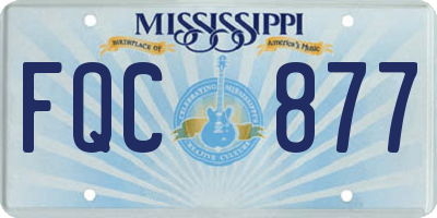 MS license plate FQC877