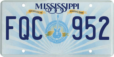 MS license plate FQC952