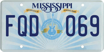 MS license plate FQD069