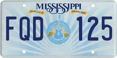 MS license plate FQD125