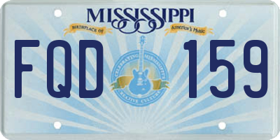 MS license plate FQD159