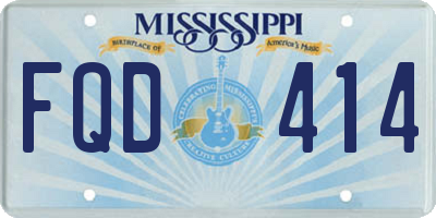 MS license plate FQD414