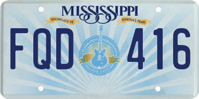 MS license plate FQD416