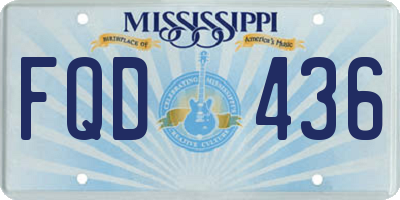 MS license plate FQD436