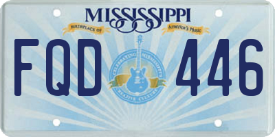 MS license plate FQD446