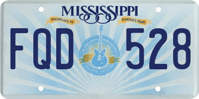 MS license plate FQD528