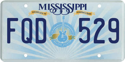 MS license plate FQD529