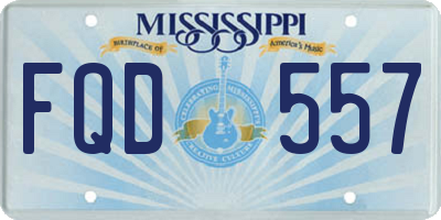 MS license plate FQD557