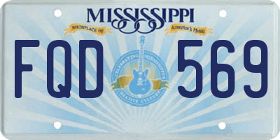 MS license plate FQD569