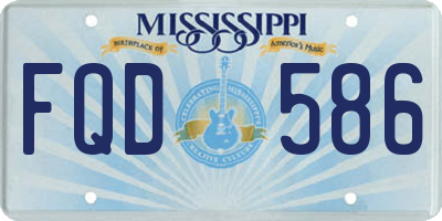 MS license plate FQD586