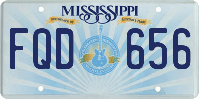 MS license plate FQD656