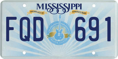 MS license plate FQD691