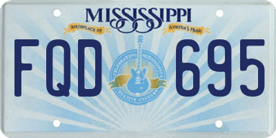 MS license plate FQD695
