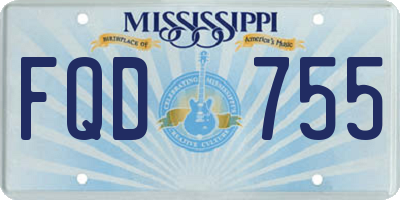 MS license plate FQD755