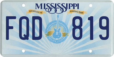 MS license plate FQD819