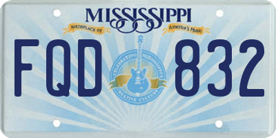 MS license plate FQD832