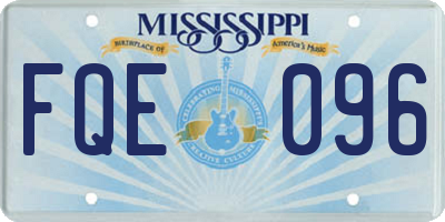 MS license plate FQE096