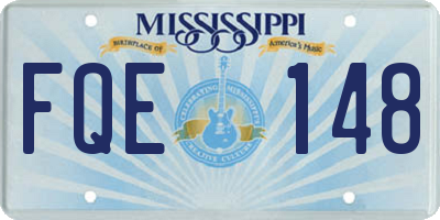 MS license plate FQE148
