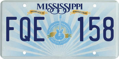MS license plate FQE158