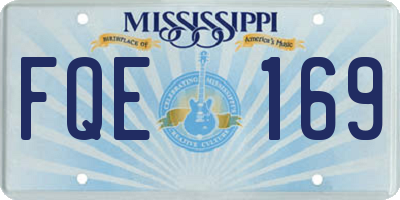 MS license plate FQE169