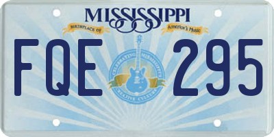 MS license plate FQE295