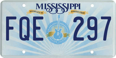 MS license plate FQE297