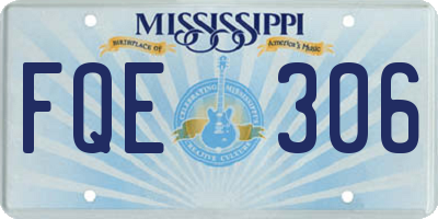MS license plate FQE306