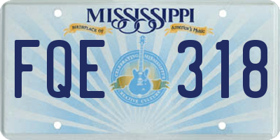 MS license plate FQE318