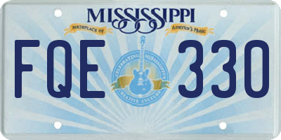 MS license plate FQE330
