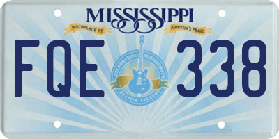 MS license plate FQE338