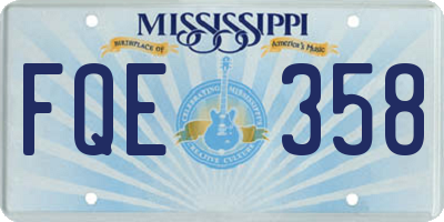 MS license plate FQE358