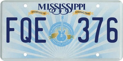 MS license plate FQE376