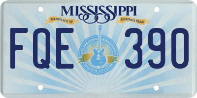 MS license plate FQE390