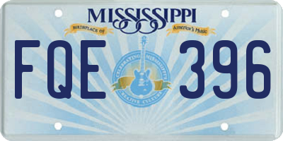 MS license plate FQE396