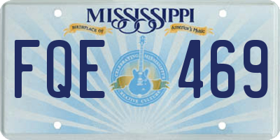 MS license plate FQE469