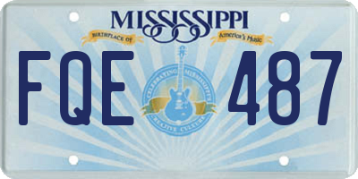 MS license plate FQE487