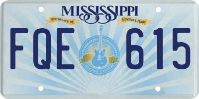 MS license plate FQE615
