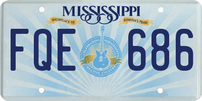 MS license plate FQE686