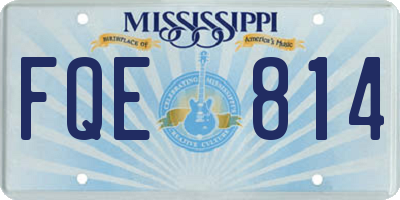MS license plate FQE814
