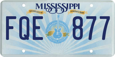MS license plate FQE877