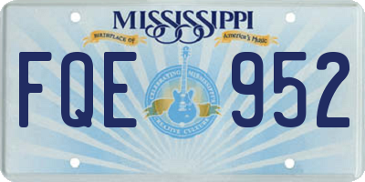 MS license plate FQE952