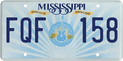 MS license plate FQF158