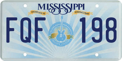 MS license plate FQF198