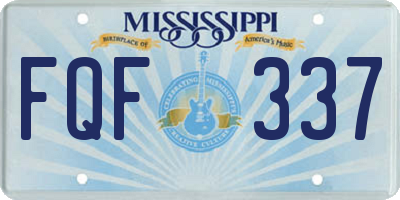 MS license plate FQF337