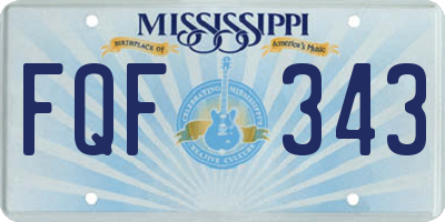 MS license plate FQF343