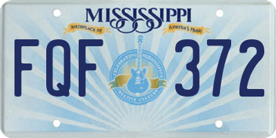 MS license plate FQF372
