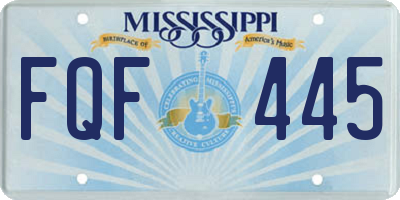 MS license plate FQF445