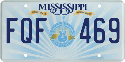 MS license plate FQF469