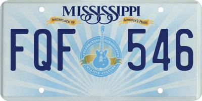 MS license plate FQF546