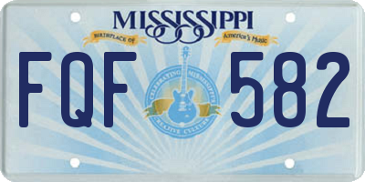 MS license plate FQF582